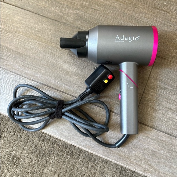 Adagio Gray and Pink Hair Dryer - Picture 1 of 3